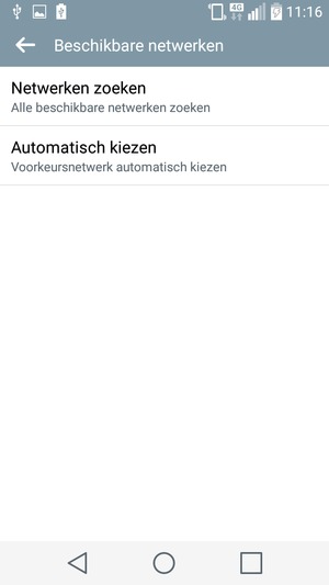 Selecteer Netwerken zoeken