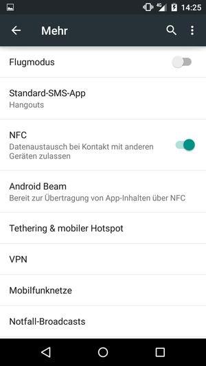 Wählen Sie Tethering & mobiler Hotspot