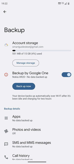 Select Account storage