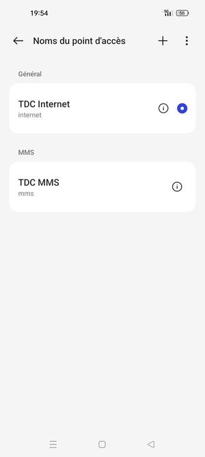 Votre téléphone est maintenant configuré pour les MMS