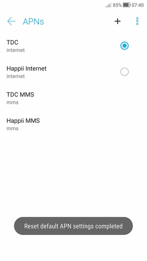 Select New APN