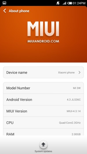 Select System updates