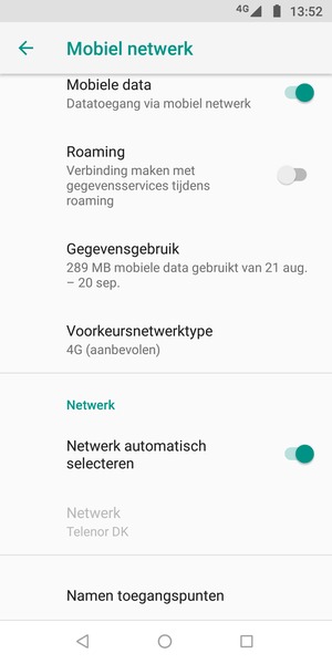 Selecteer Namen toegangspunten