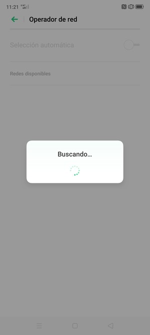 Espere a que la búsqueda termine