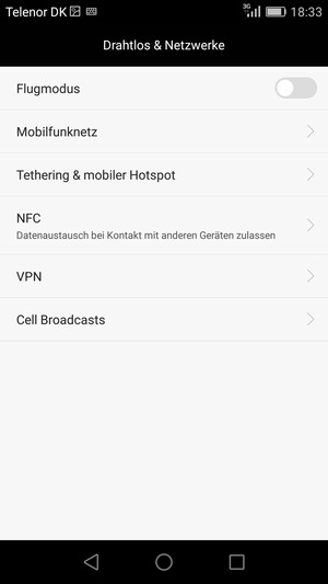 Wählen Sie Mobilfunknetz