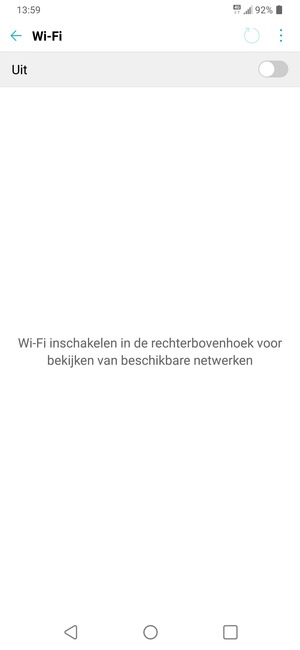 Schakel Wi-Fi in