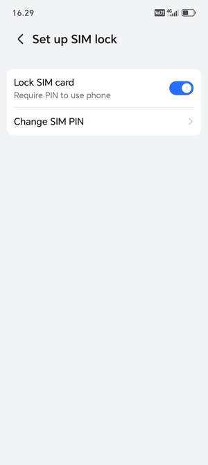 Select Change SIM PIN