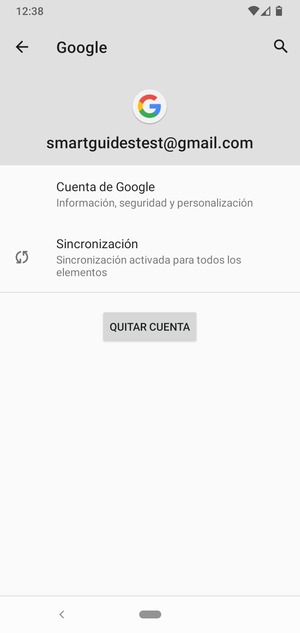 Seleccione Sincronización