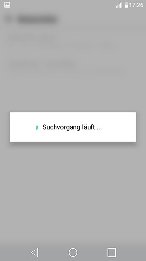 Warten Sie, bis die Suche abgeschlossen ist