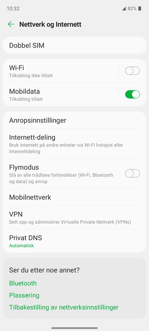 Velg Mobilnettverk