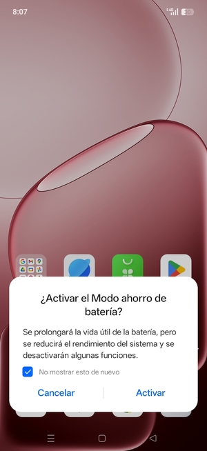Seleccione Activar