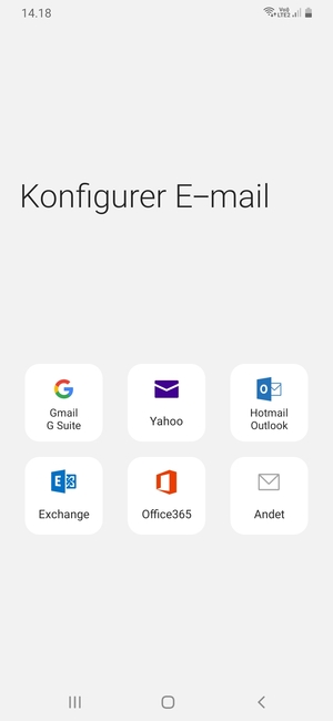 Vælg Hotmail Outlook