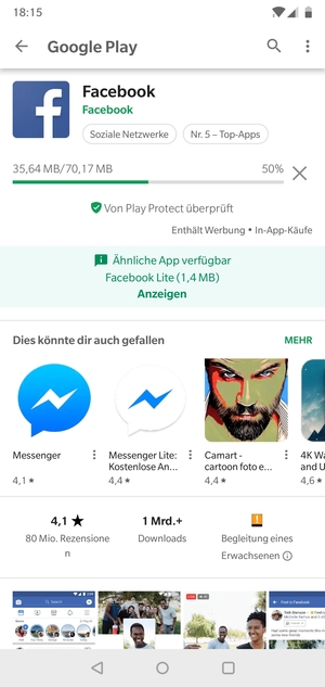 Warten Sie, bis der Installationsprozess  beendet ist