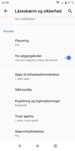 Vælg SIM-kortlås