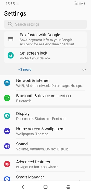 Select Network & internet