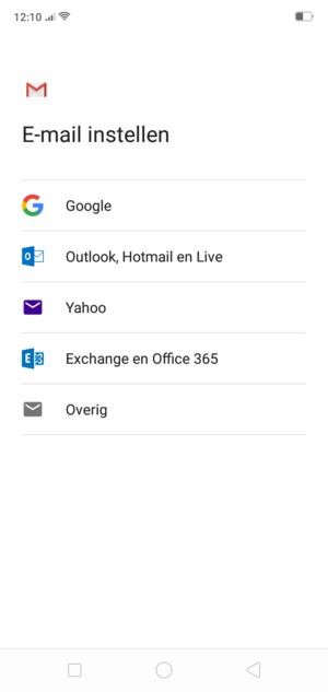 Selecteer Outlook, Hotmail en Live