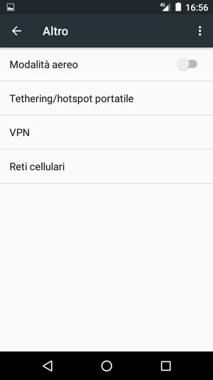 Seleziona Reti cellulari