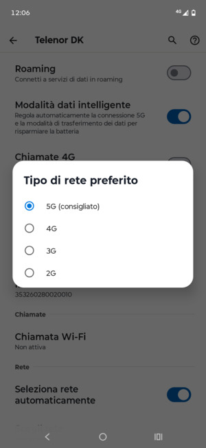 Seleziona la tua opzione preferita