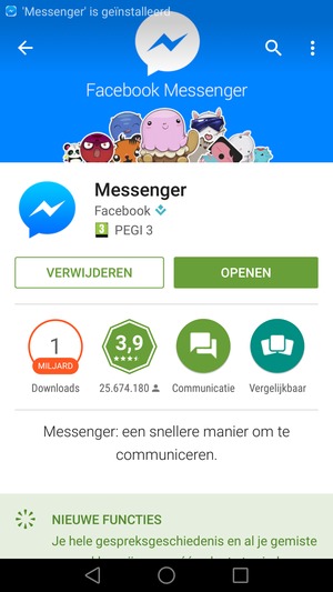 Selecteer OPENEN