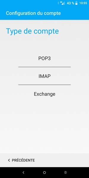 Sélectionnez Exchange