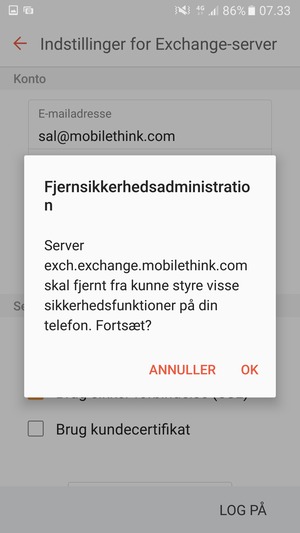 Vælg OK