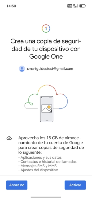 Seleccione Activar