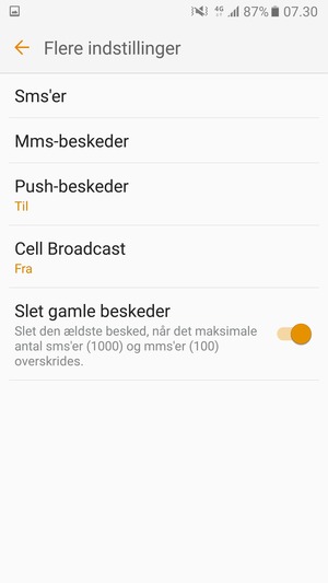 Vælg Sms'er