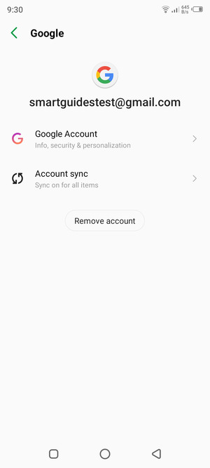 Select Account sync