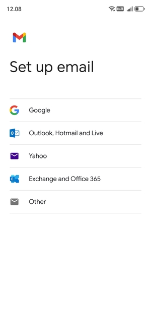 Select  Outlook, Hotmail and Live