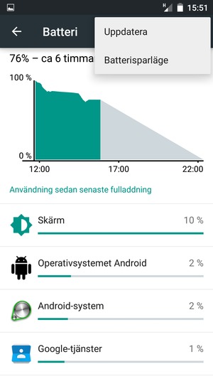 Välj Batterisparläge
