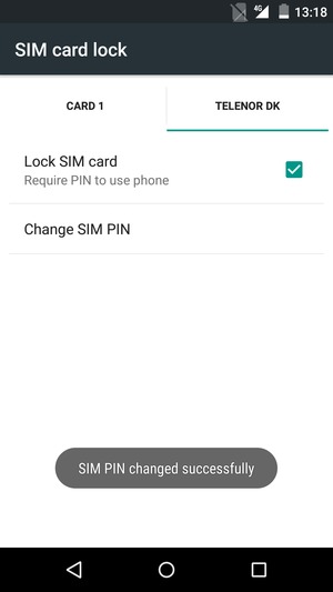 Your SIM PIN has been changed.