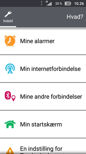 Vælg Min internetforbindelse