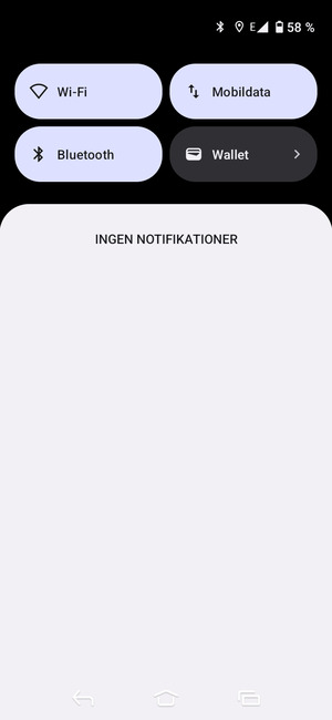 Aktiver topmenuen igen