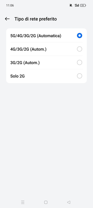 Seleziona la tua opzione preferita