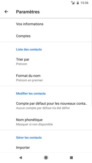 Sélectionnez Importer