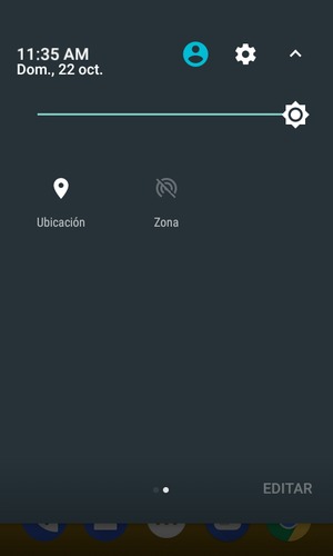 Desactive Ubicación