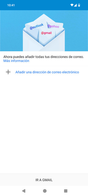 Seleccione Añadir una dirección de correo electrónico