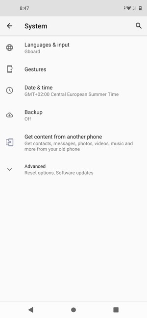 Select Backup