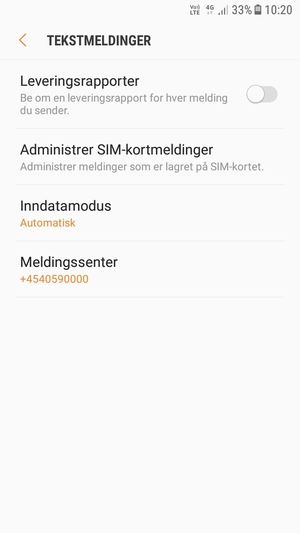 Bla til og velg Meldingssenter