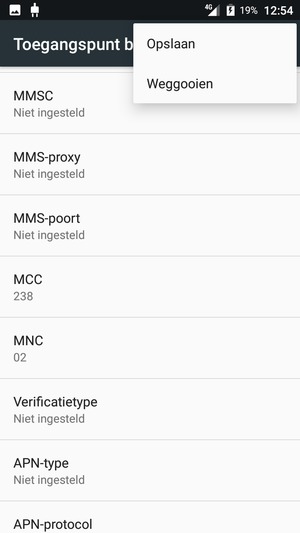 Selecteer Opslaan