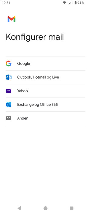Vælg Google