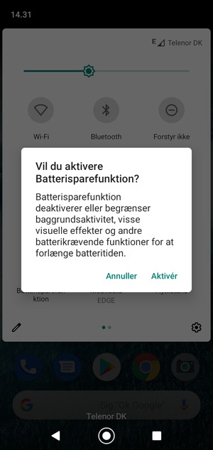 Vælg Aktivér
