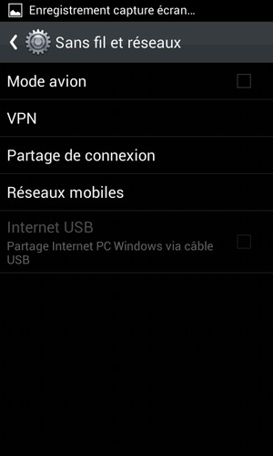 Sélectionnez Réseaux mobiles