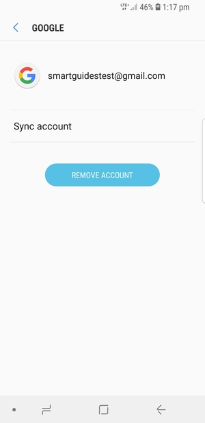 Select Sync account
