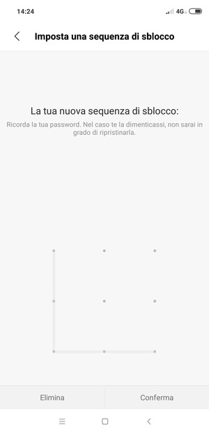 Seleziona Conferma