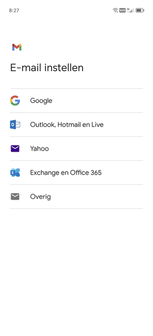 Selecteer Google