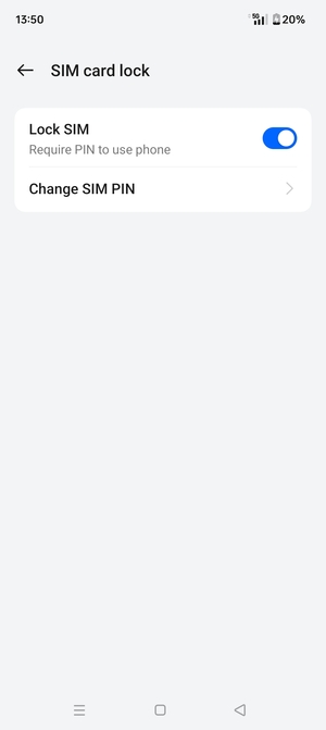 Select Change SIM PIN