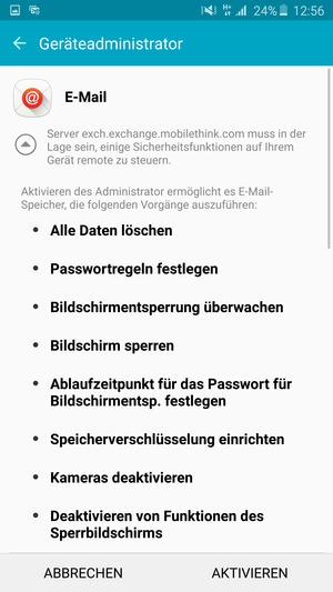 Wählen Sie ACTIVATE