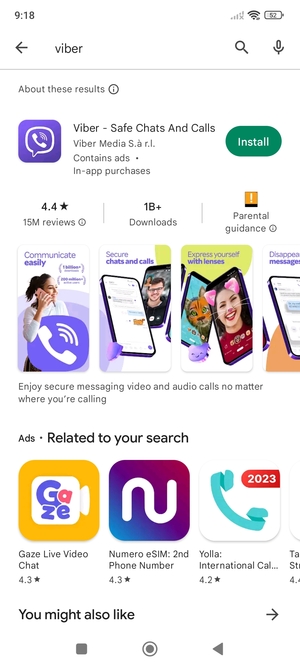 Select the app