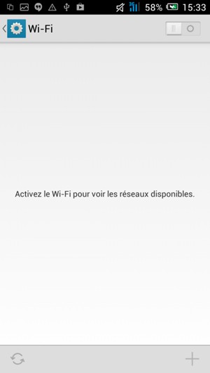 Activer le Wi-Fi